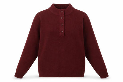 Womens UK Size 8 Damart Red Pullover Jumper