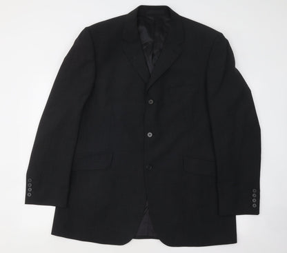 Urban Resistance Mens Black Polyester Jacket Suit Jacket Size 44