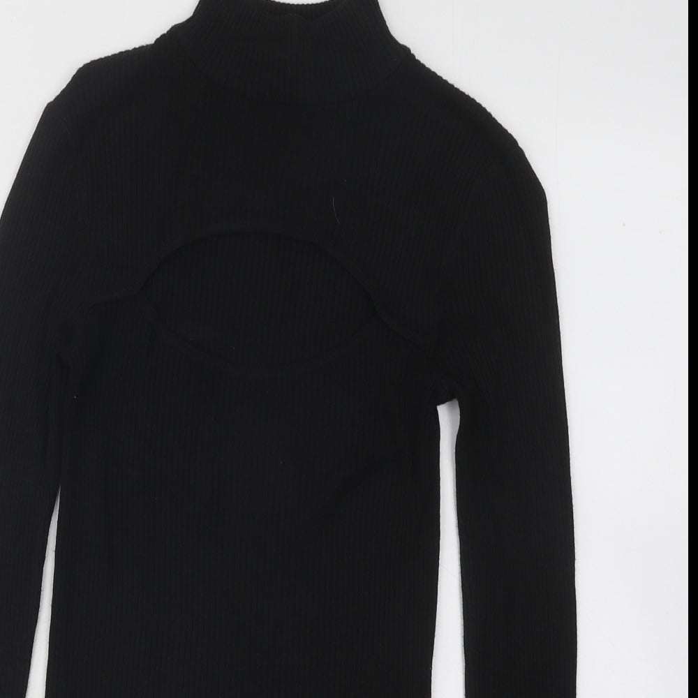 Womens UK Size XS Divided by H&M Black Pullover Jumper