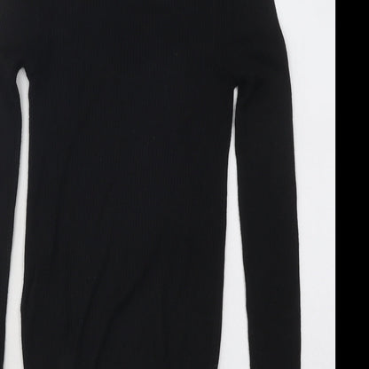Womens UK Size XS Divided by H&M Black Pullover Jumper