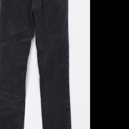 H&M Girls Black Cotton Skinny Jeans Size 5 Years Regular
