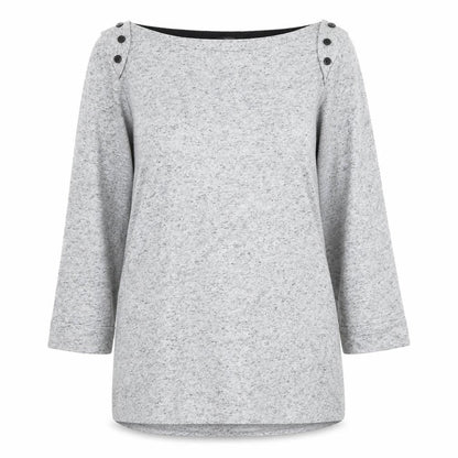 Womens UK Size 12 F&F Grey Pullover Jumper