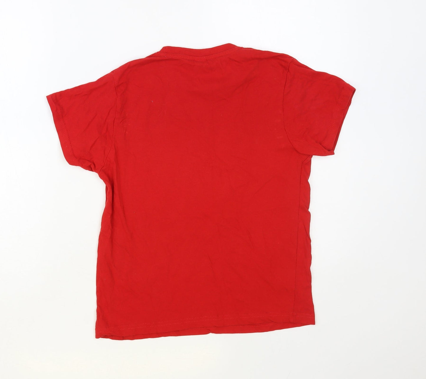 Roly Boys Red Cotton Pullover T-Shirt Size 9-10 Years Crew Neck Pullover - Spider-Boy