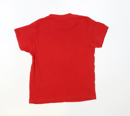 Roly Boys Red Cotton Pullover T-Shirt Size 9-10 Years Crew Neck Pullover - Spider-Boy