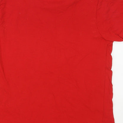 Roly Boys Red Cotton Pullover T-Shirt Size 9-10 Years Crew Neck Pullover - Spider-Boy