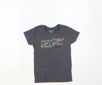 Matalan Boys Grey Cotton Pullover T-Shirt Size 6 Years Crew Neck Pullover - Awesome Vibes