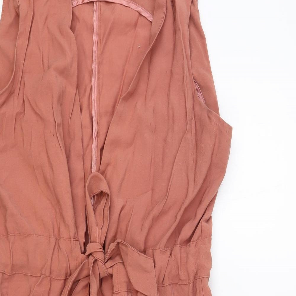 Primark Womens Pink Jacket Waistcoat Size 18 Tie