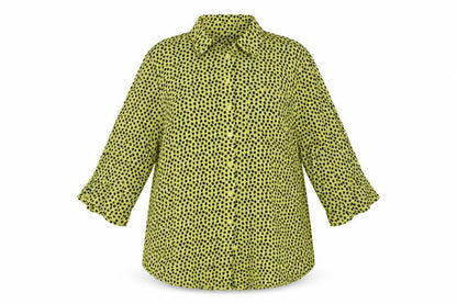 Womens UK Size XL NEXT Yellow Basic Button-Up