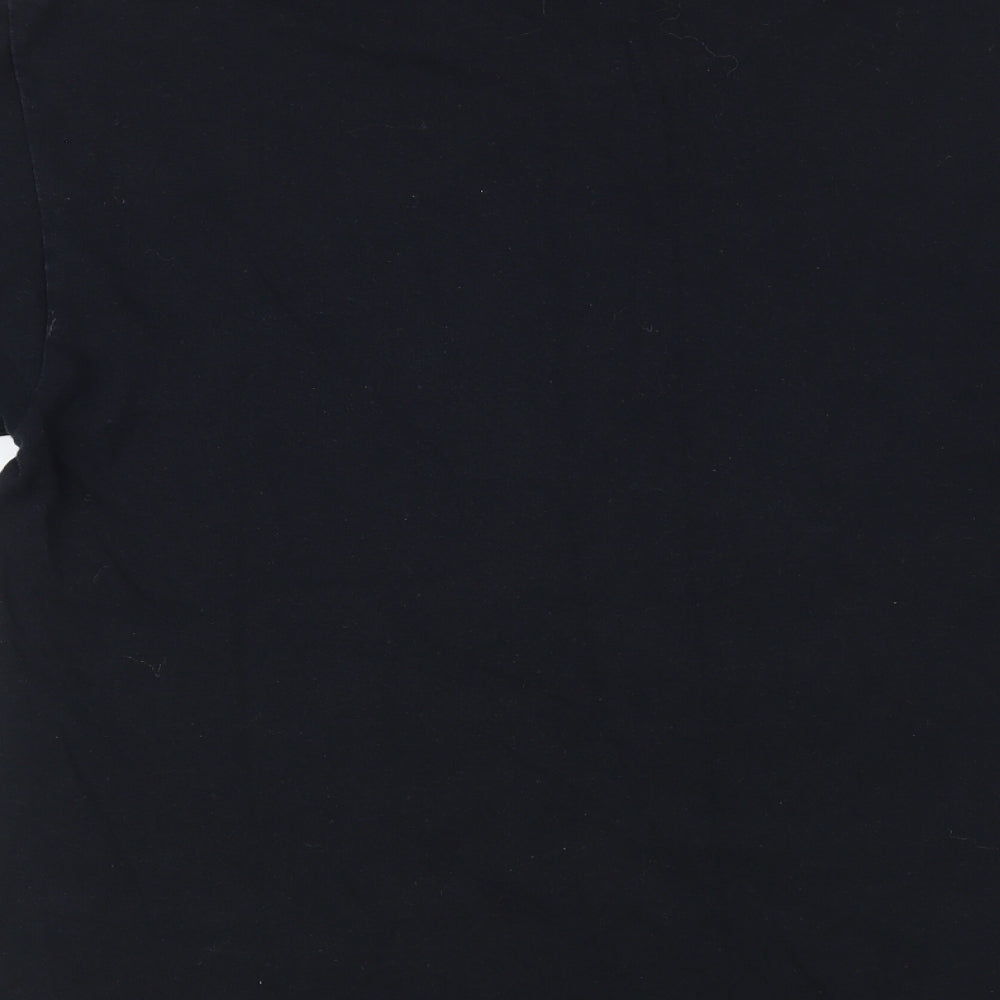 Mens UK Size L Gildan Black  T-Shirt