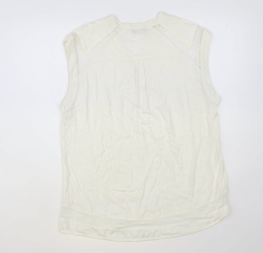 Womens UK Size 16 Select Ivory Basic Blouse