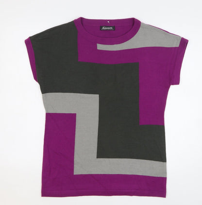 Womens UK Size M Alexara Purple Pullover Jumper