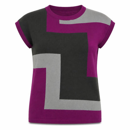 Womens UK Size M Alexara Purple Pullover Jumper