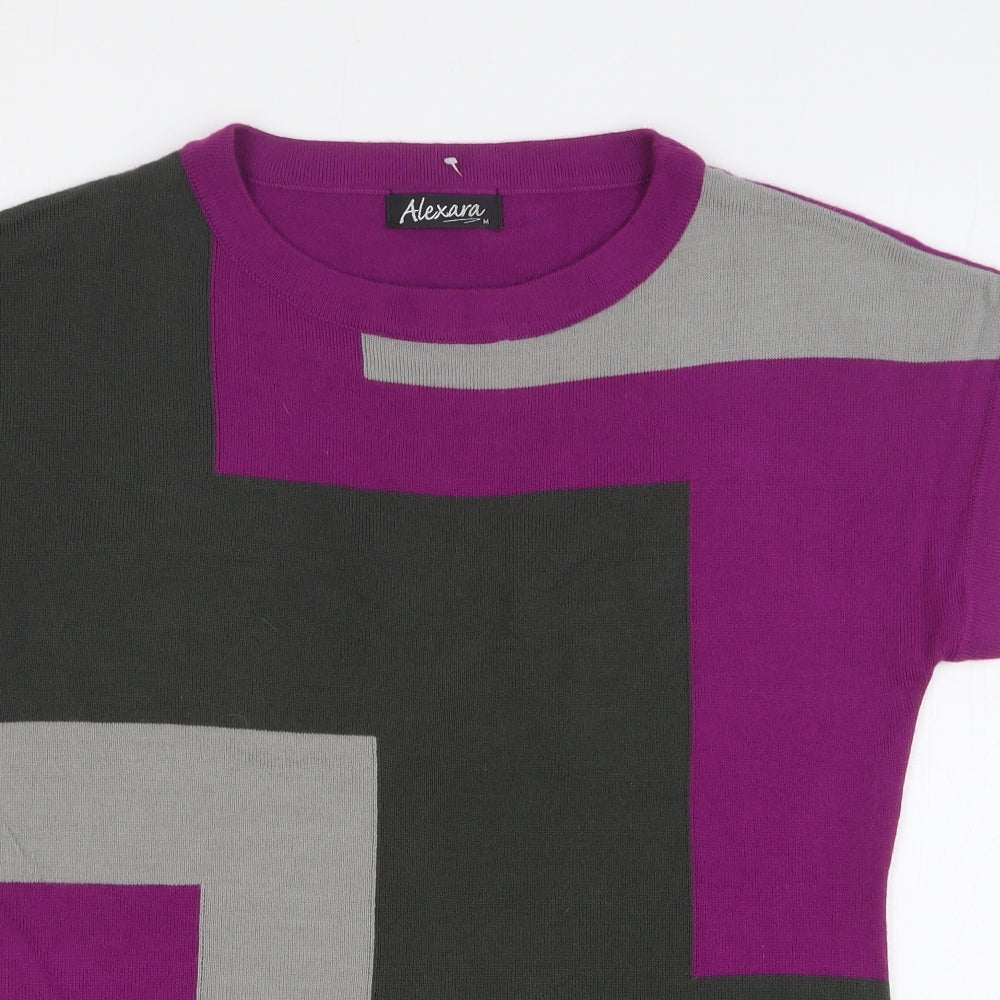 Womens UK Size M Alexara Purple Pullover Jumper