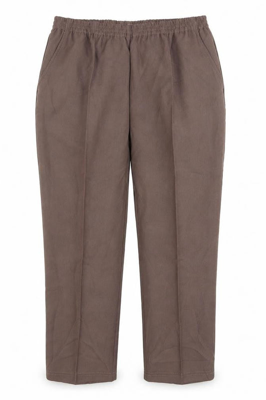 Womens UK Size 18 Damart Regular Fit  Brown Trousers
