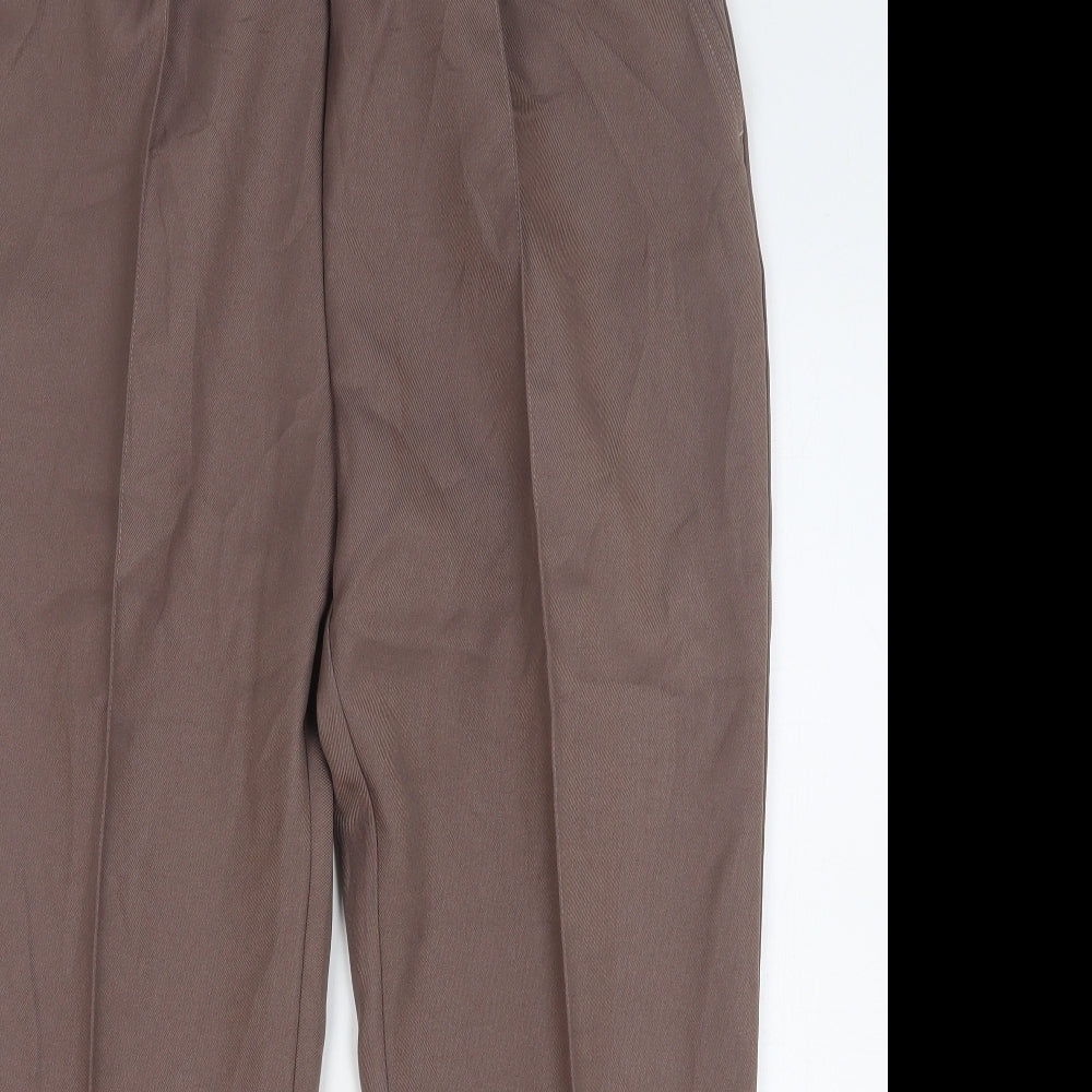 Womens UK Size 18 Damart Regular Fit  Brown Trousers