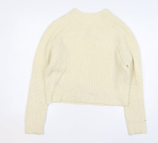 Womens UK Size 14 Warehouse Beige Pullover Jumper