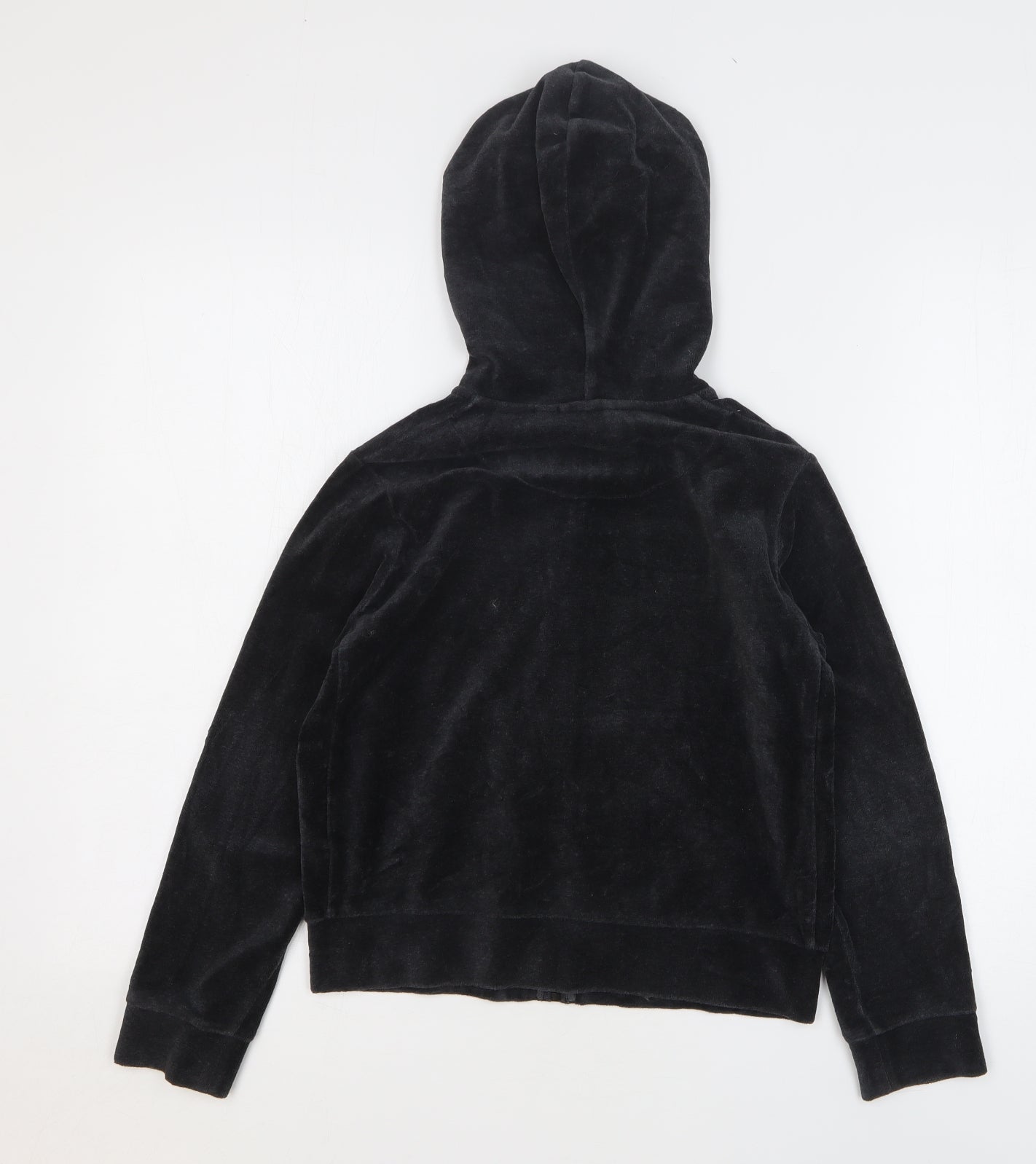 Uniqlo Girls Grey Polyester Full Zip Hoodie Size 9-10 Years Zip