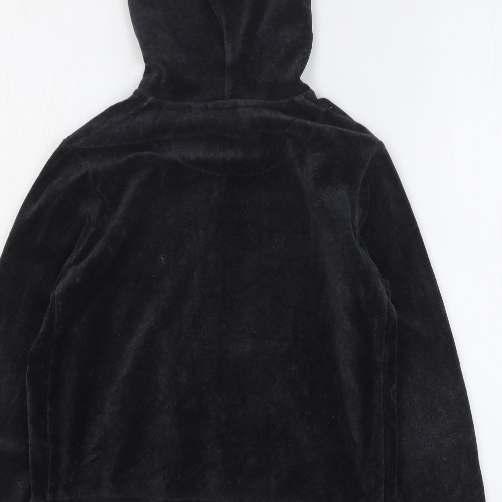 Uniqlo Girls Grey Polyester Full Zip Hoodie Size 9-10 Years Zip