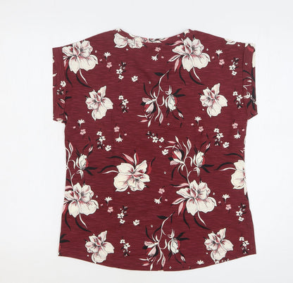 Womens UK Size XS Part Two Red Basic Blouse