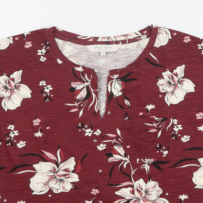 Womens UK Size XS Part Two Red Basic Blouse