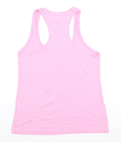 Womens UK Size 14 River Island Pink Basic Tank