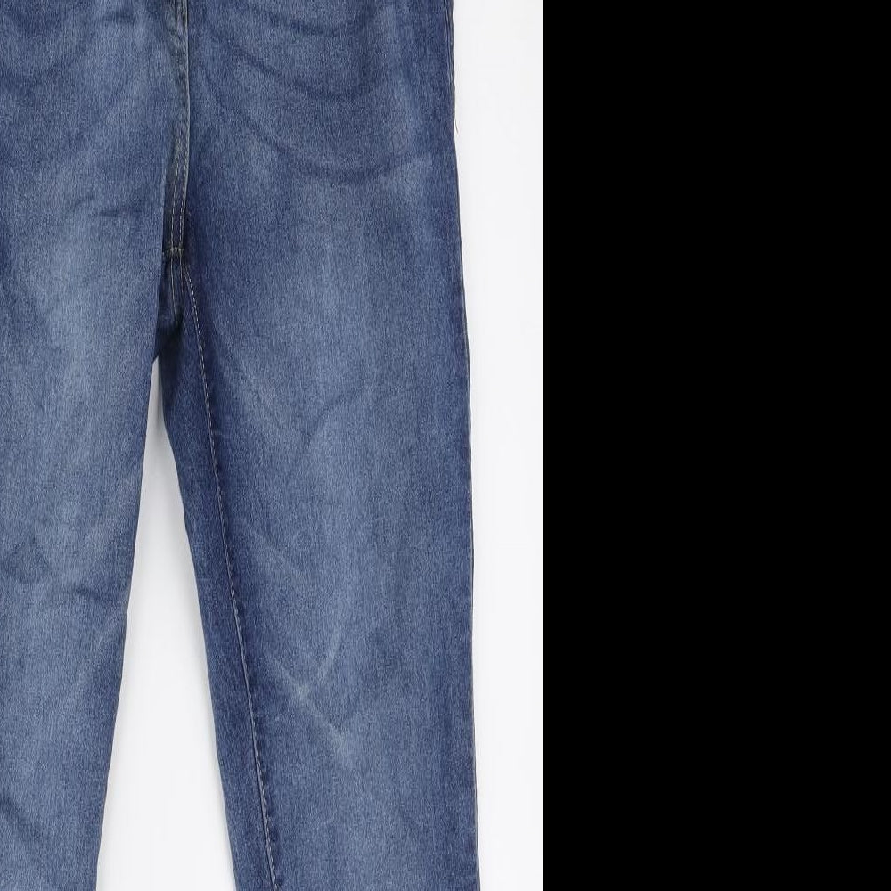 PARISIAN Womens Blue Polyester Skinny Jeans Size 10 L26 in Regular