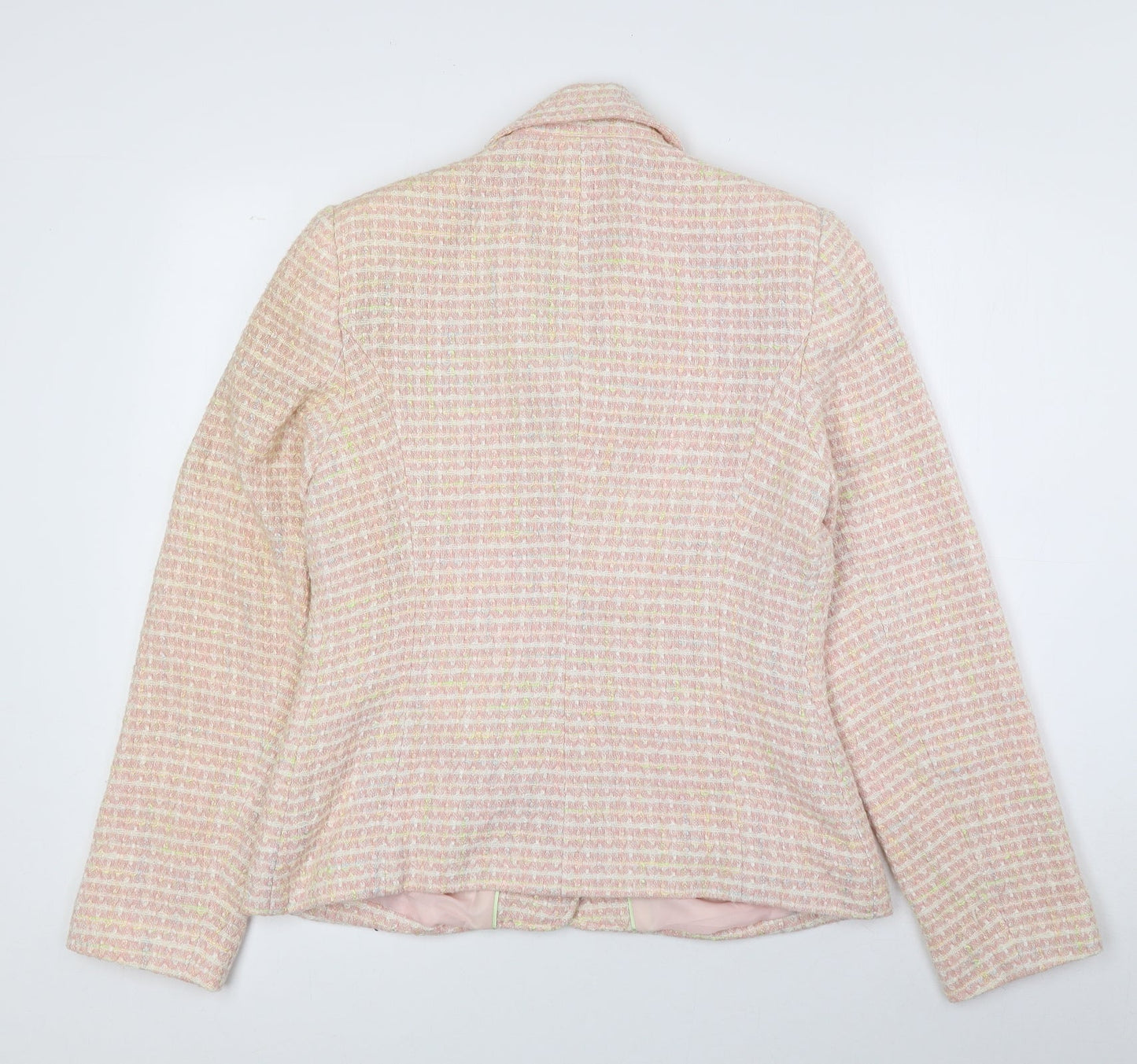 NEXT Womens Multicoloured Check 100% Acrylic Jacket Blazer Size 10