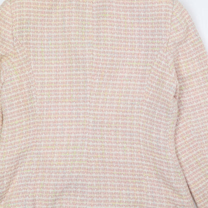 NEXT Womens Multicoloured Check 100% Acrylic Jacket Blazer Size 10