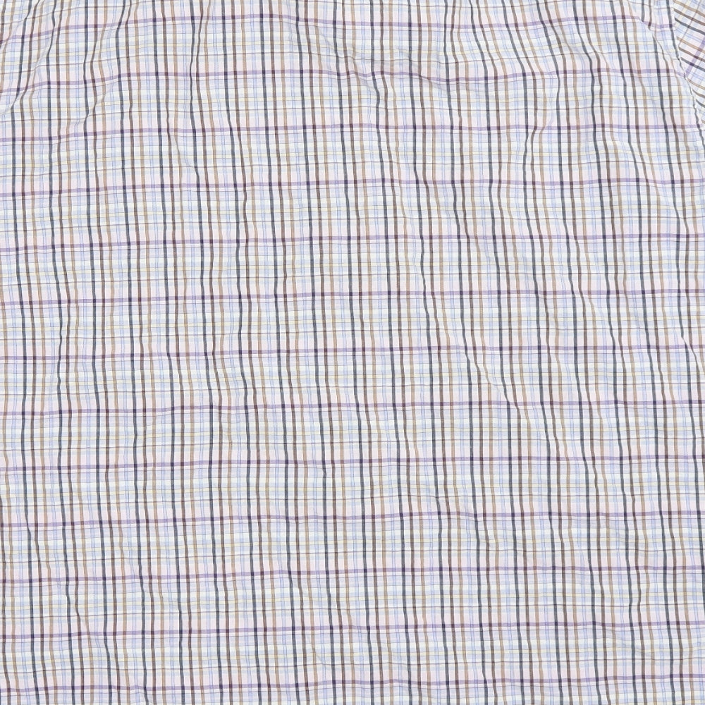 Mens UK Size XL Oakman Multicoloured  Button-Up Short Sleeve Casual Shirt