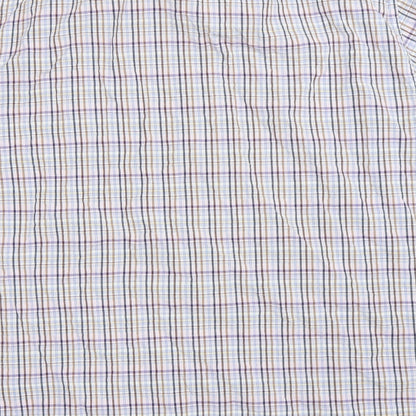 Mens UK Size XL Oakman Multicoloured  Button-Up Short Sleeve Casual Shirt