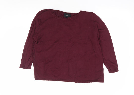 Womens UK Size 16 NEXT Purple Pullover Jumper