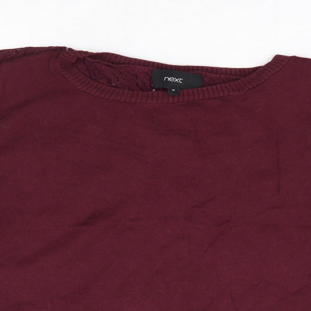 Womens UK Size 16 NEXT Purple Pullover Jumper