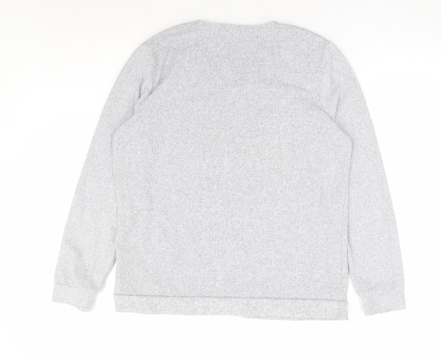 Find Womens Grey Polyester Pullover Sweatshirt Size M Pullover - Lounge Top