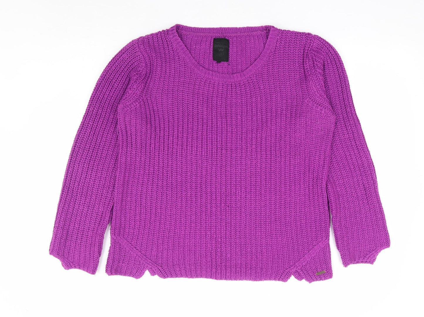 Womens UK Size 16 Goldigga Purple Pullover Jumper