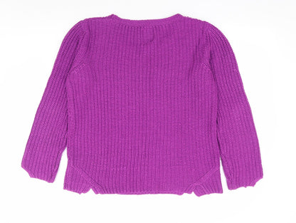 Womens UK Size 16 Goldigga Purple Pullover Jumper