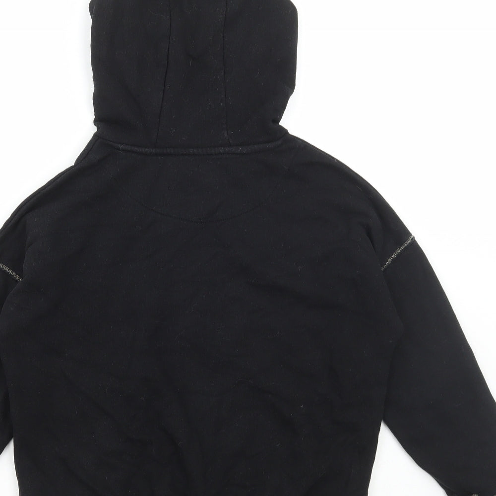 Marks and Spencer Girls Black Cotton Pullover Hoodie Size 9-10 Years Pullover - Home Alone