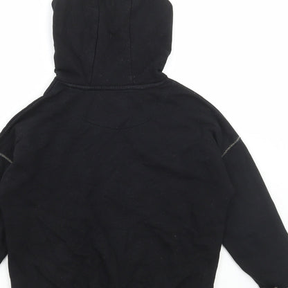 Marks and Spencer Girls Black Cotton Pullover Hoodie Size 9-10 Years Pullover - Home Alone