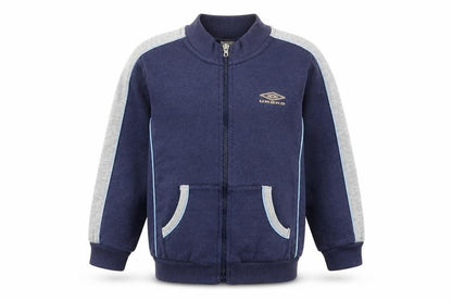 Umbro Boys Blue Cotton Full Zip Sweatshirt Size 5-6 Years Zip
