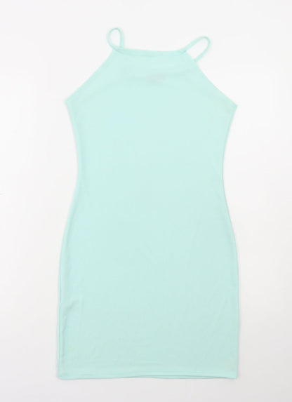 Gems Womens Blue Polyester Mini Size S Round Neck Pullover