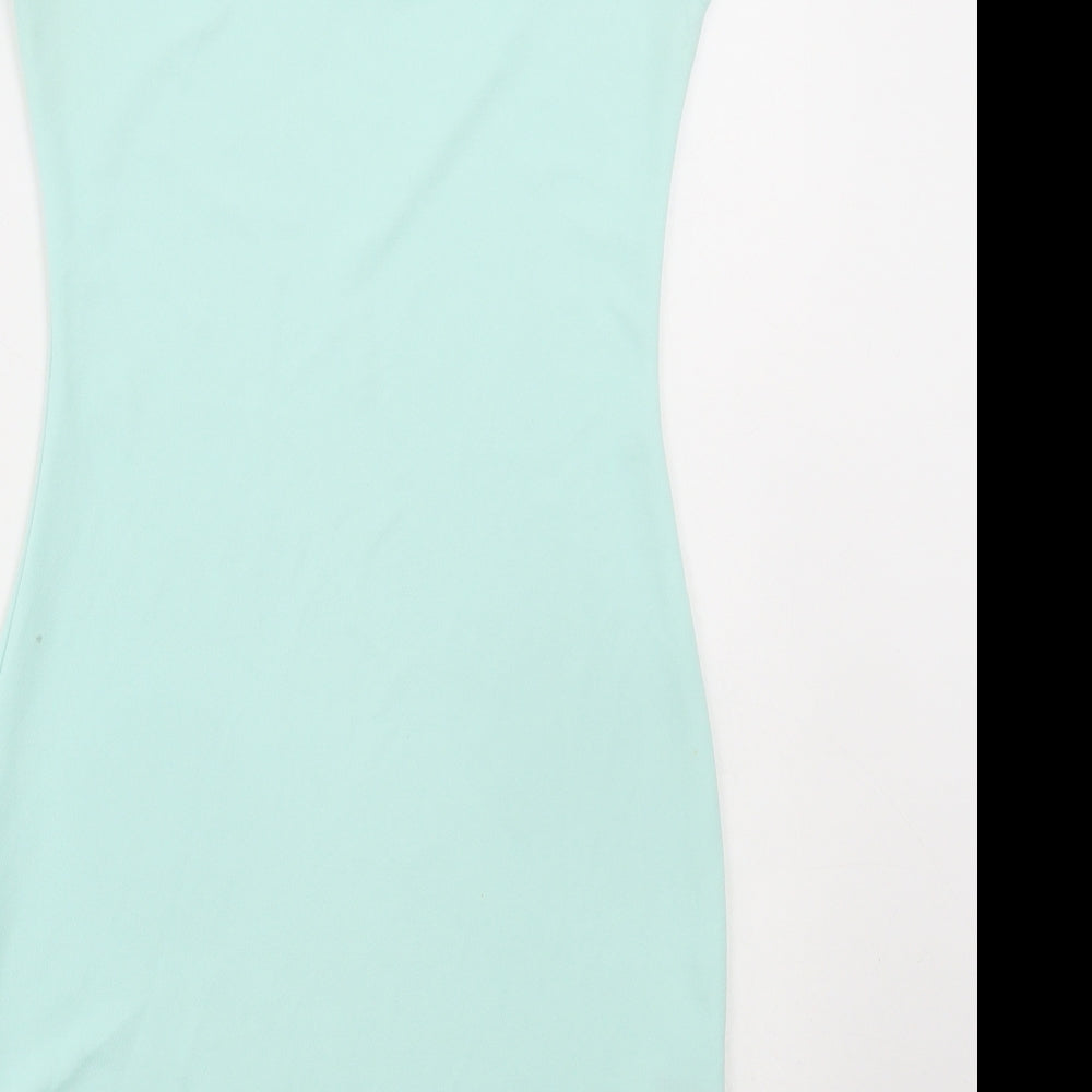 Gems Womens Blue Polyester Mini Size S Round Neck Pullover