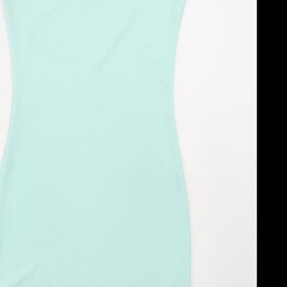 Gems Womens Blue Polyester Mini Size S Round Neck Pullover