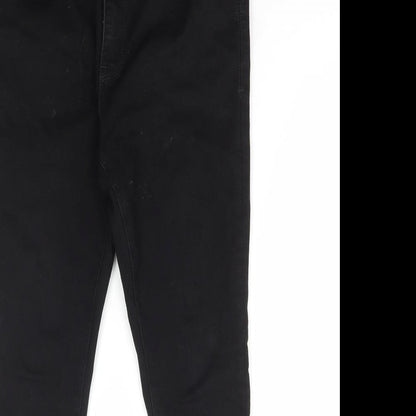 River Island Womens Black Cotton Skinny Jeans Size 32 in L30 in Regular Zip