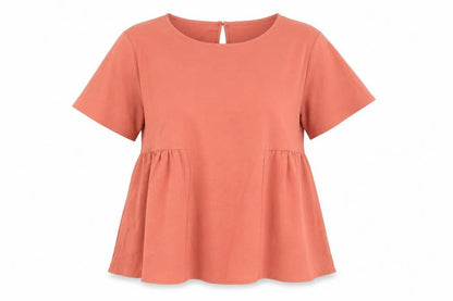 Womens UK Size L SheIn Orange Basic Blouse