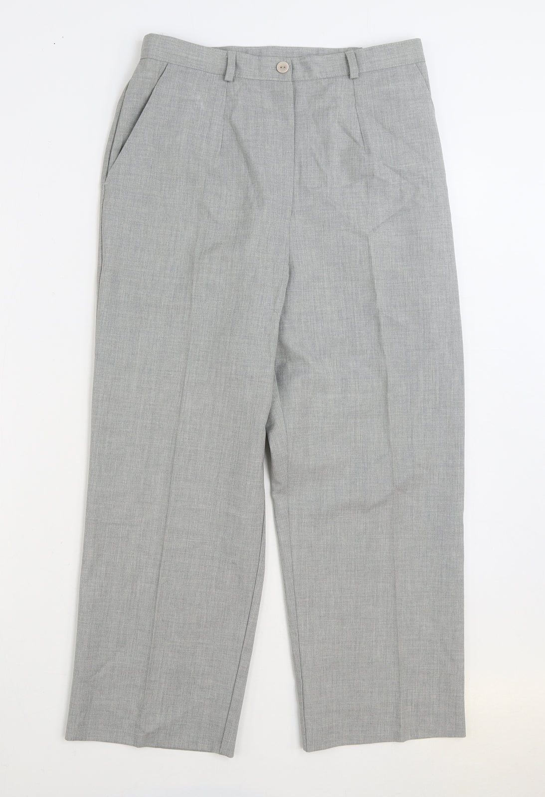 Womens UK Size 12 Country Collection Regular Fit  Grey Trousers