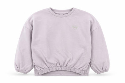 NEXT Girls Grey Cotton Pullover Sweatshirt Size 10 Years Pullover - Cropped Love