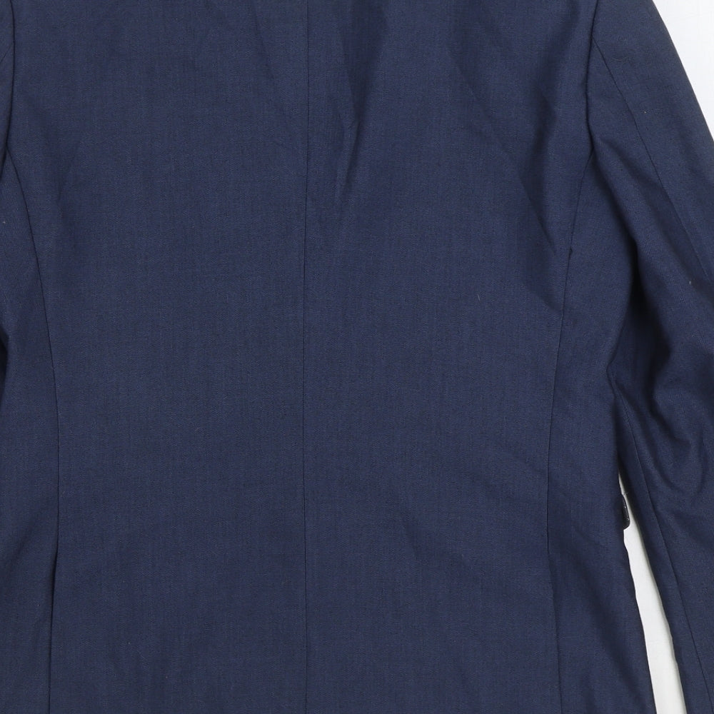 Mens UK Size 38 Burton Regular Blue Suit Jacket