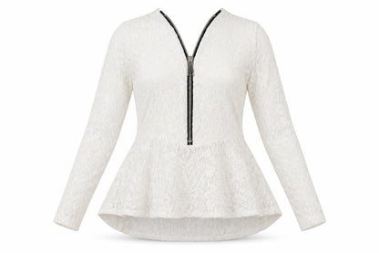 V London Womens White Polyester Basic Blouse Size S V-Neck