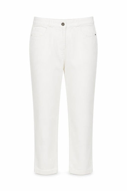 Gerard Womens White Cotton Straight Jeans Size 12 L26 in Regular Button