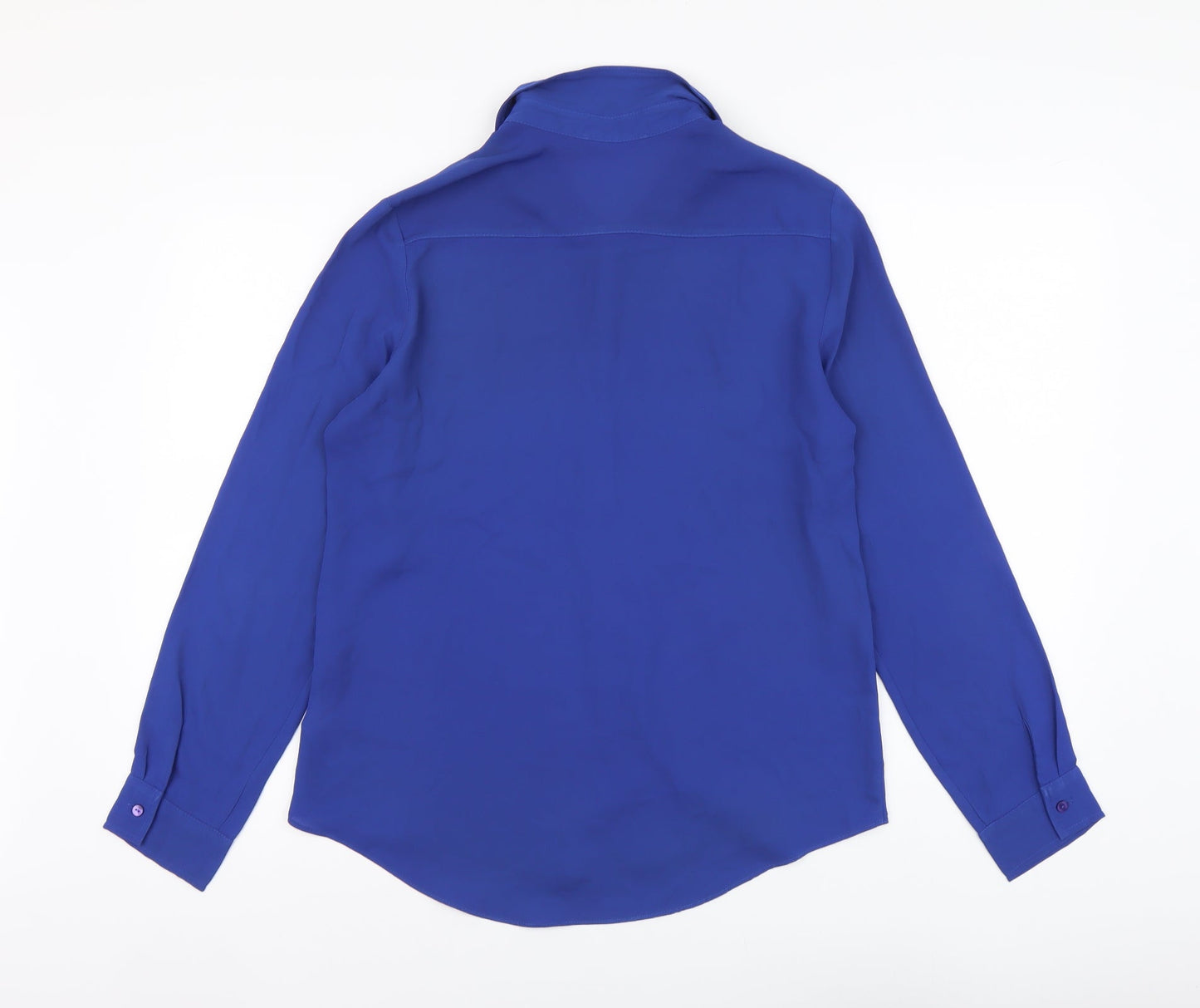 Womens UK Size 14 Atmosphere Blue Basic Button-Up
