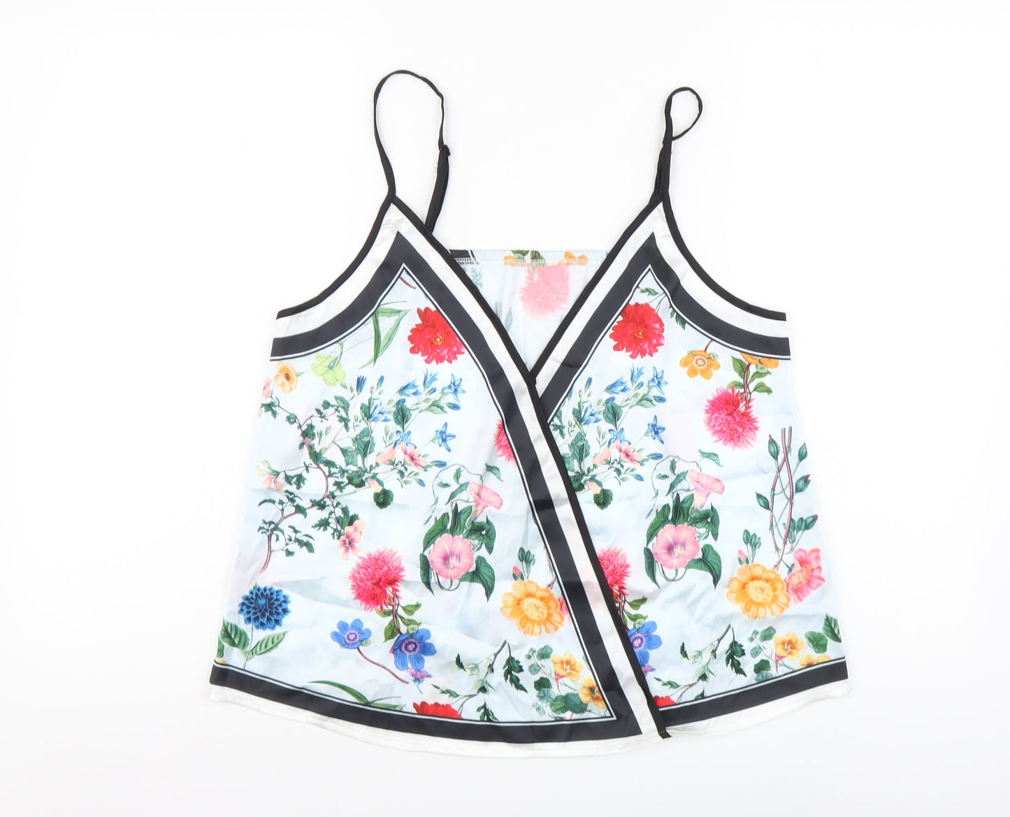 SheIn Womens Multicoloured Floral Polyester Camisole Tank Size S V-Neck